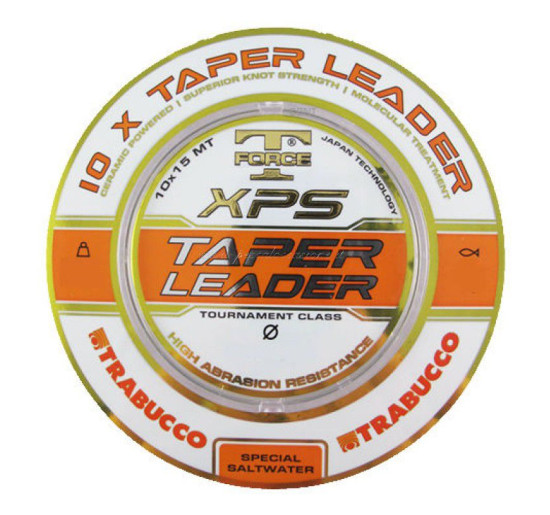 Trabucco t force taper leader 10*15 mt diametro 0,18-0,40