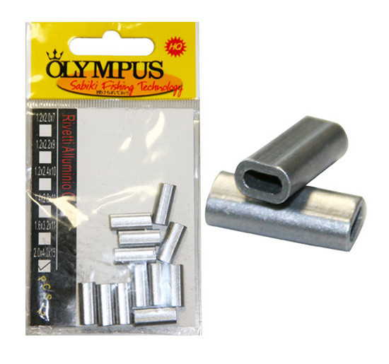 Olympus rivetti alluminio ovali misura 2,0*4,0*15