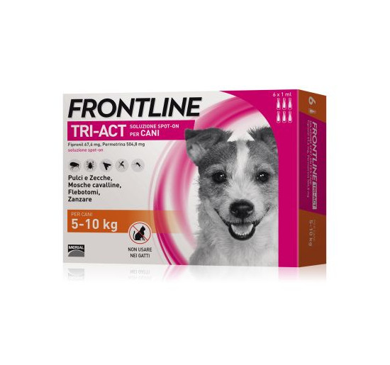 Frontline tri act 5-10 kg 6 fialette