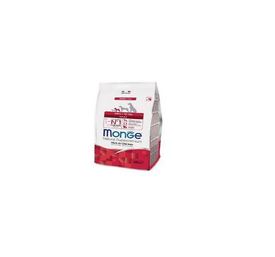 Monge mini adult pollo e riso gr 800