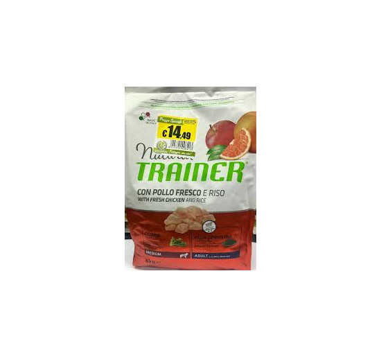 Natural trainer con pollo fresco e riso kg 3