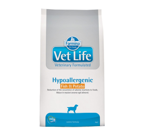 Farmina vet life hypoallergenic pesce e patate kg 2