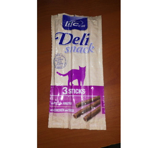 Life cat snack con pollo e anatra 3 pz