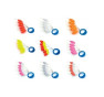 Sele float oval mis 6,3*13,2 mm fluo/arancio