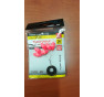 Sele float oval mis 6,3*13,2 mm rosso striscia fluo