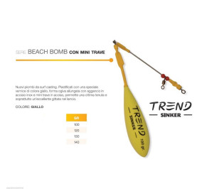 Trend beach bomb con mini trave giallo gr 120