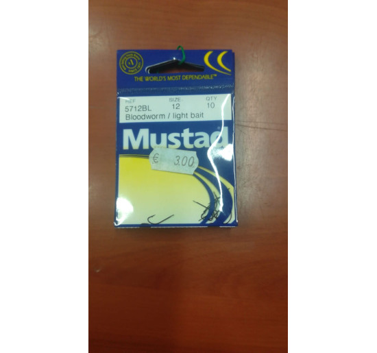 Mustad serie 5712 BL numero 12