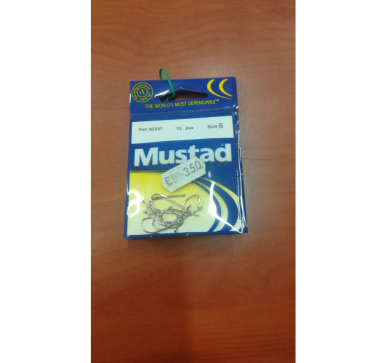 Mustad serie 92247 numero 6