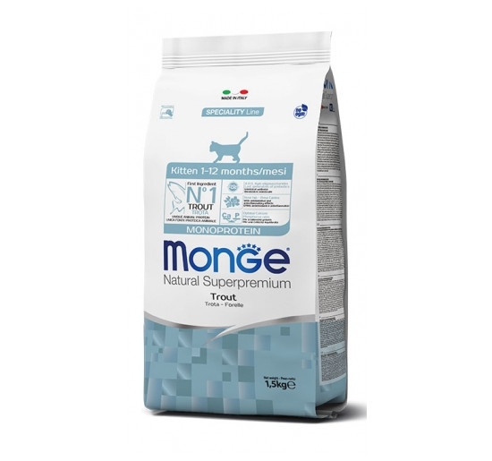 Monge kitten gatto trota kg 1,5