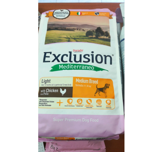 Exclusion medium light pollo kg 3