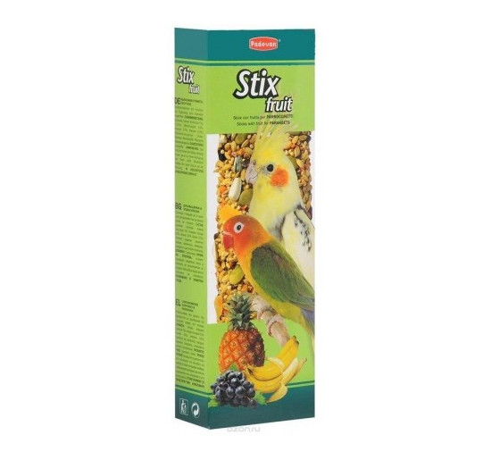 Padovan stick parrocchetti fruit 2 pz