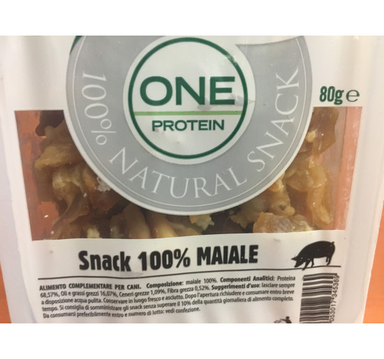 Oasy snack one protein 100% maiale gr 80