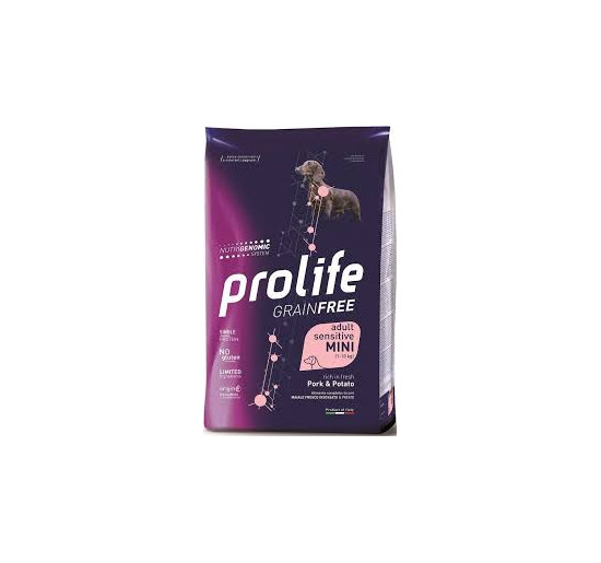 Prolife grainfree adult sensitive mini maiale e patate gr 600