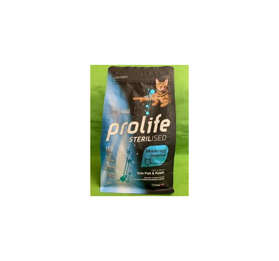 Prolife grainfree sensitive sterilised solo pesce e riso gr 400