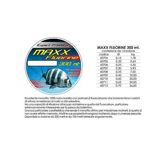 Expert predator maxx fluorine mt 300 diametro 0,30