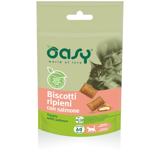 Oasy biscotti ripeini salmone gr 60