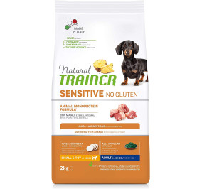 Natural trainer sensitive small e toy salmone e cereali integrali kg 7