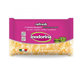 Inodorina salviette camomilla ideale per occhi e orecchie 15 pz