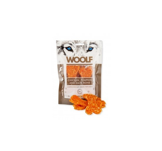 Woolf osso grande con pollo, zucca e avena gr 100