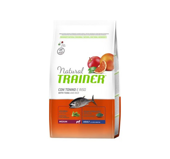 Trainer natural con tonno e riso medium kg 3