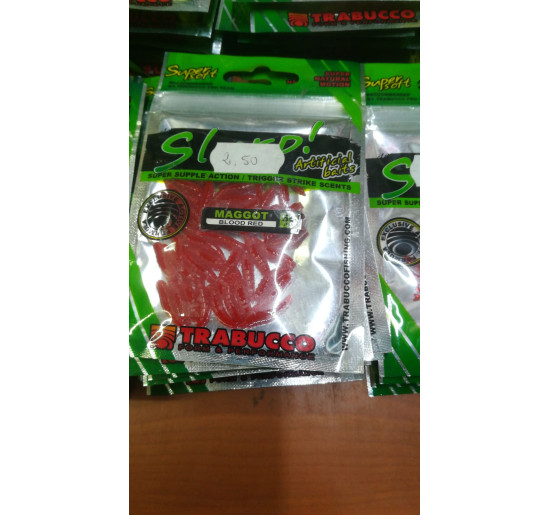 Trabucco slurp maggot col. blood red pz 50