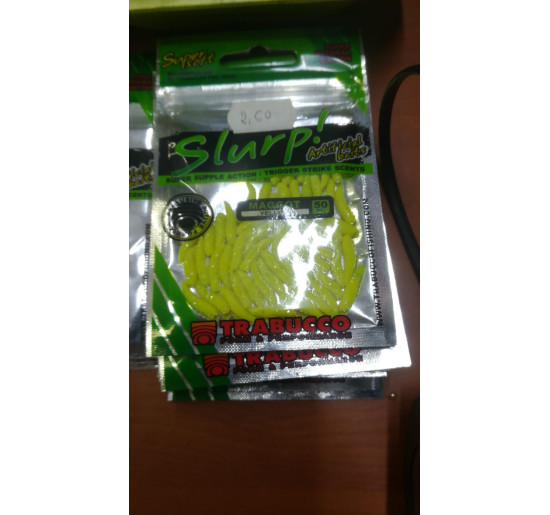 Trabucco slurp maggot col. yellow pz 50