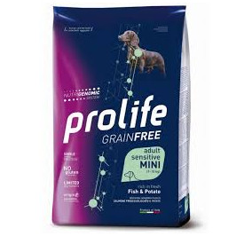 Prolife grain free adult sensitive mini pesce e patate kg 2