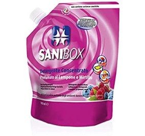 Sanibox detergente concentrato lampone e mirtillo 1000ml
