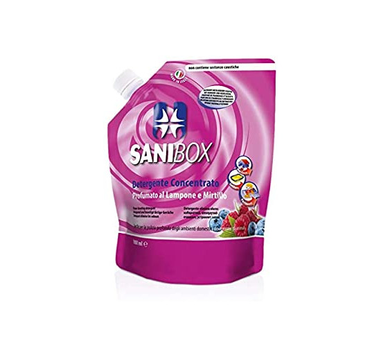 Sanibox detergente concentrato lampone e mirtillo 1000ml