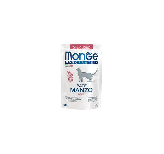 Monge buste monoproteico gr 85 sterilizzato patè con manzo