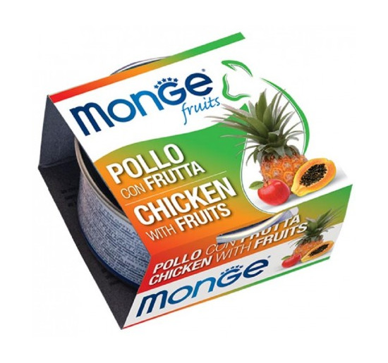 Monge fruits gr 80 con pollo con frutta