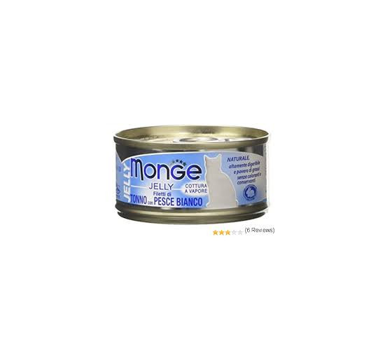 Monge jelly filetti di tonno con pesce bianco gr 80