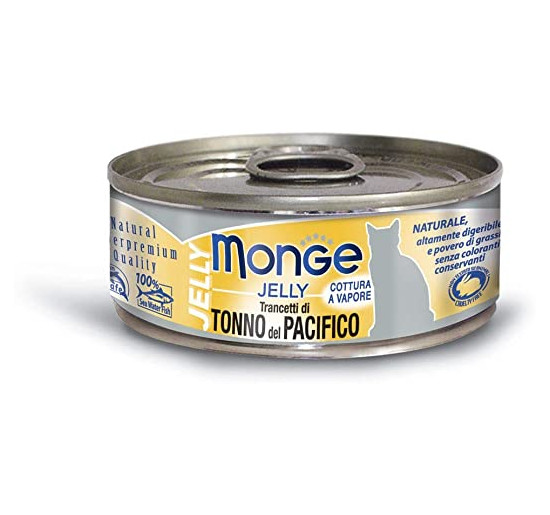 Monge jelly trancetti di tonno e pinna gialla gr 80