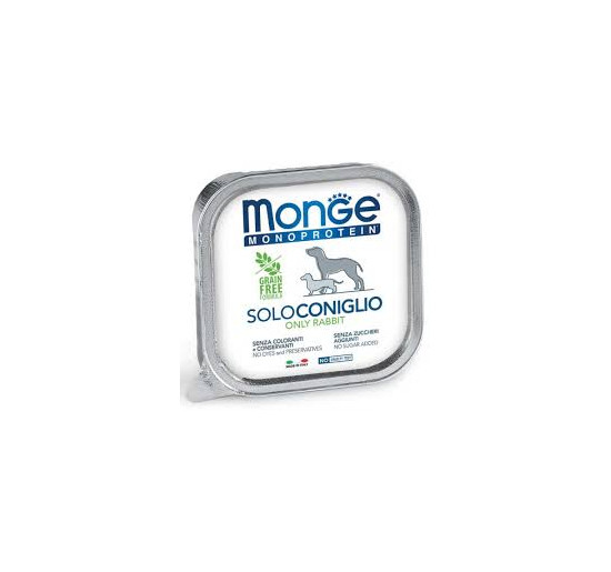 Monge monoproteico solo coniglio gr 150