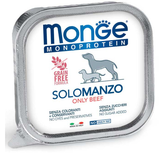 Monge monoproteico solo manzo gr 150