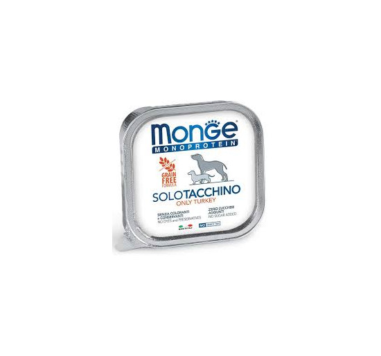 Monge monoproteico solo tacchino gr 150