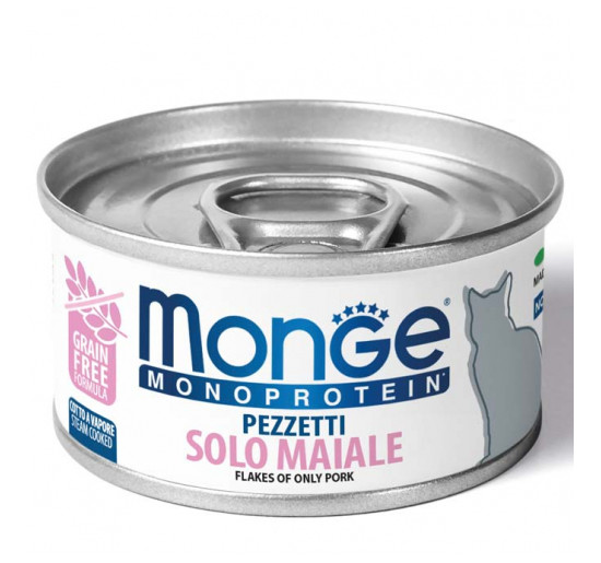 Monge monoprotein pezzetti solo maiale gr 80