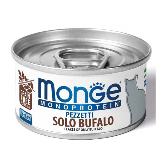 Monge monoprotein sfilaccetti solo bufalo gr 80