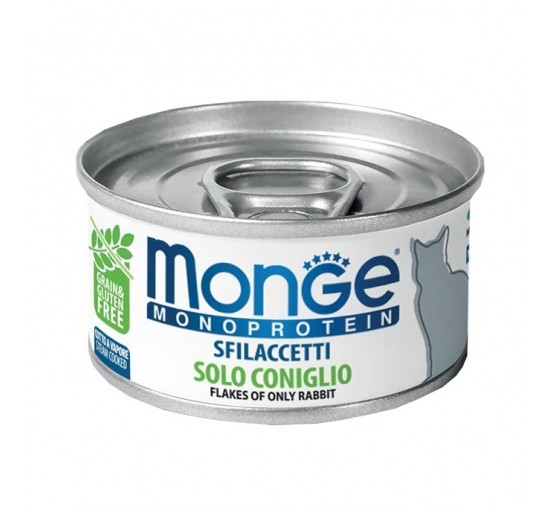 Monge monoprotein sfilaccetti solo coniglio gr 80