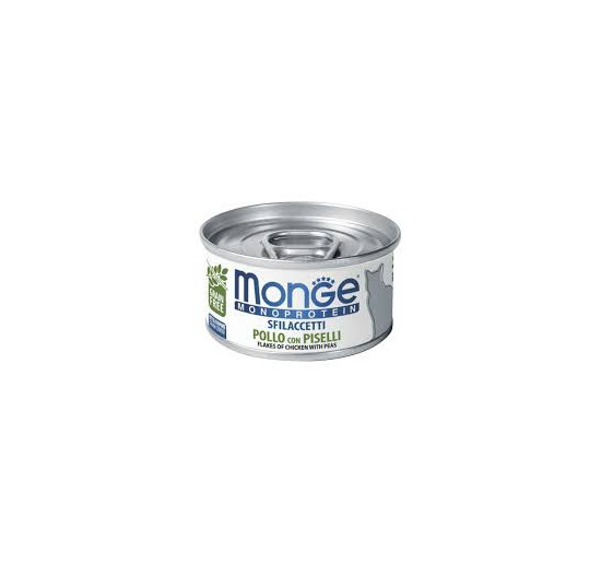 Monge monoprotein sfilaccetti solo pollo con piselli gr 80