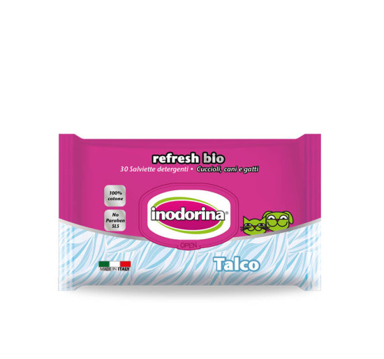 Inodorina salviette bio talco 30 pz