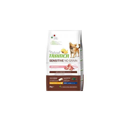 Natural trainer sensitive no grain small e toy maiale e patate kg 2