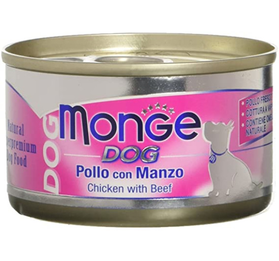 Monge pollo con manzo gr 95