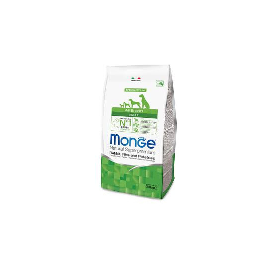 Monge all breeds coniglio, riso e patate kg 2,5