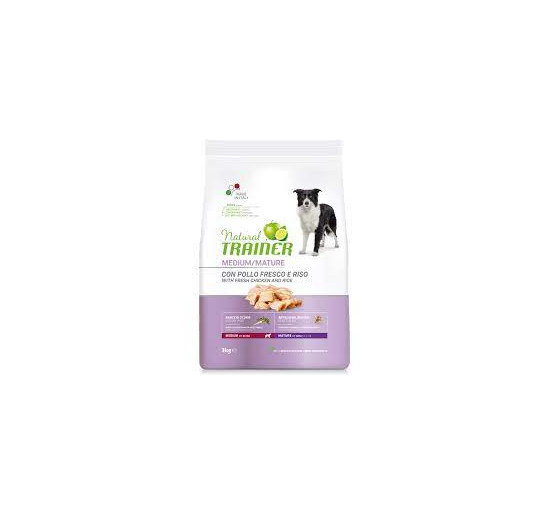 Natural trainer medium/mature con pollo fresco e riso kg 3