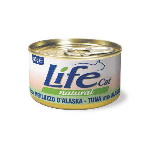 Life cat tonnetto con merluzzo d' alaska gr 85