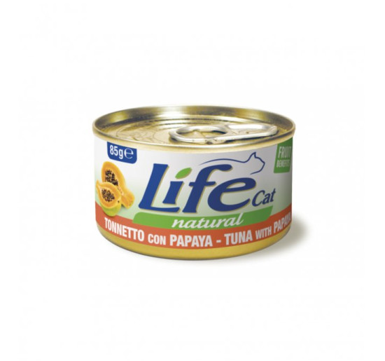 Life cat tonnetto con papaya gr 85