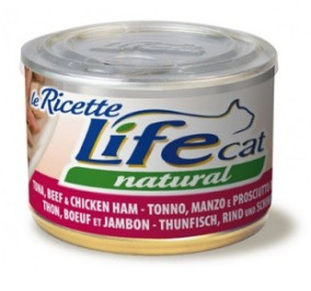 Life cat tonno con prosciutto di pollo gr 150