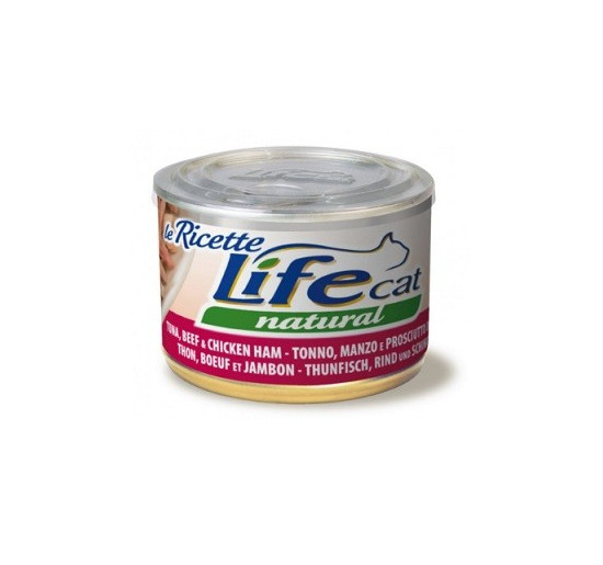 Life cat tonno con prosciutto di pollo gr 150