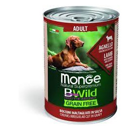 Monge BWild adult agnello gr 400